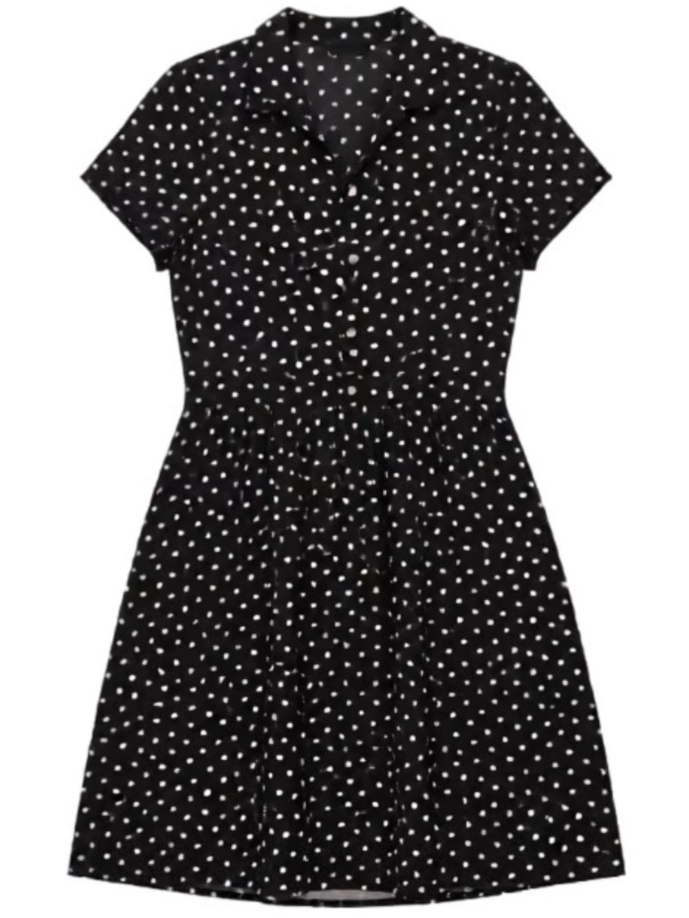 Keds Black Dress with White Heart Print